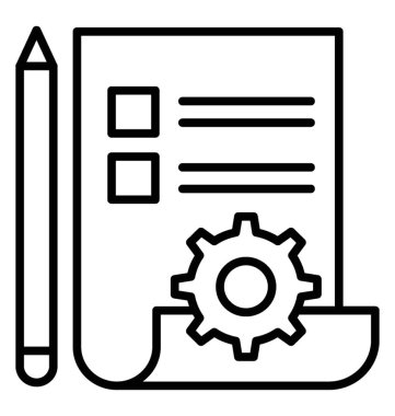  Prototipleme satırı vektör simgesi