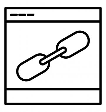  bağlantı hattı vektör simgesi