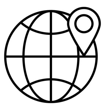  konum satırı vektör simgesi