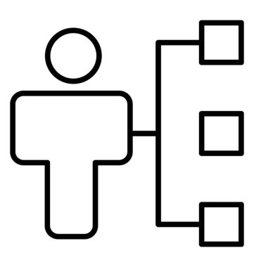  Yönetim satırı vektör simgesi