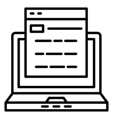  Geliştirme satırı vektör simgesi