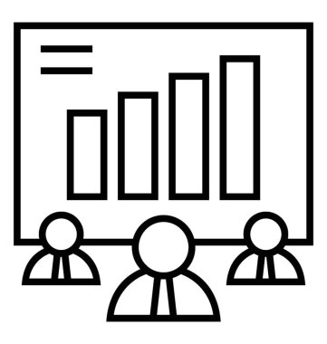  sunum satırı vektör simgesi