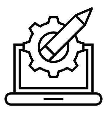  Teknik kaynak satırı vektör simgesi