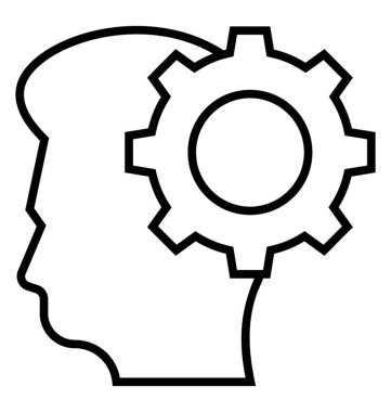  Düşünme satırı vektör simgesi