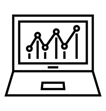  grafik çizgisi vektör simgesi