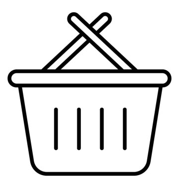  Alışveriş çizgisi vektör simgesi