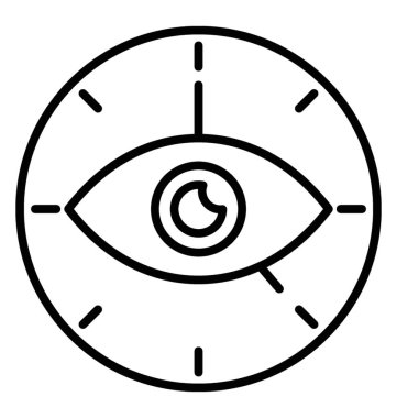  Vizyon satırı vektör simgesi