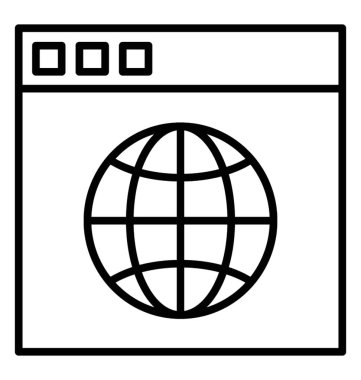  Alt webleri satırı vektör simgesi