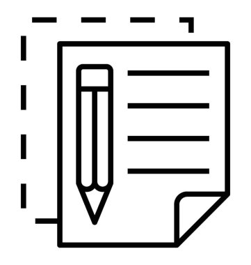  İçerik satırı vektör simgesi