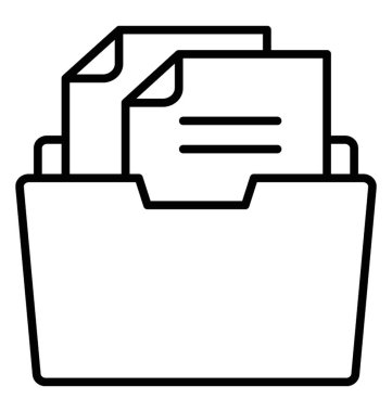  belge satır vektör simgesi