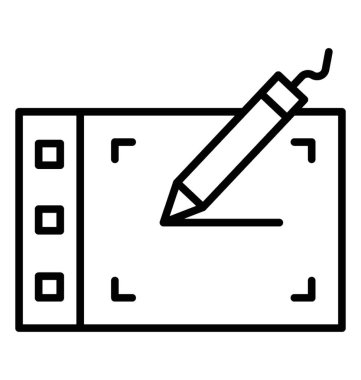  Dijital sanat satırı vektör simgesi