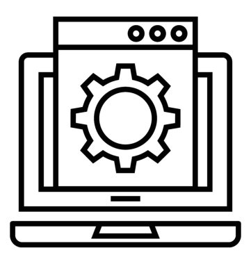  optimizasyon çizgisi vektör simgesi