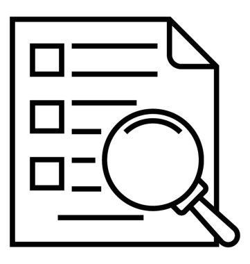  Sonuç satırı vektör simgesi