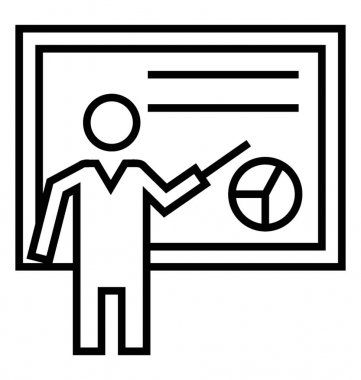  Eğitim satırı vektör simgesi