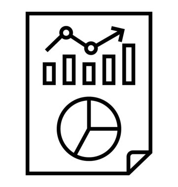  Analiz satırı vektör simgesi