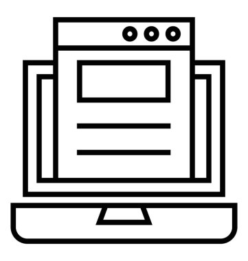  Web sitesi optimizasyonu satırı vektör simgesi