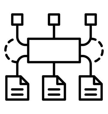  Algoritma satırı vektör simgesi