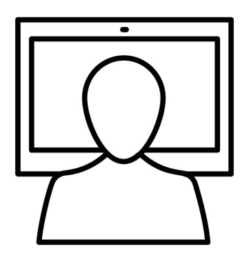  İzleme satırı vektör simgesi