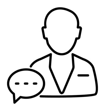  Müşteri inceleme satırı vektör simgesi