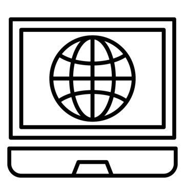  Internet satırı vektör simgesi