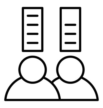  Takım becerileri satırı vektör simgesi