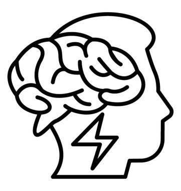  Beyin fırtınası satırı vektör simgesi