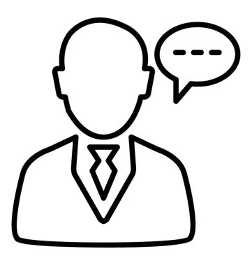  Satırı vektör simgesi danışmanlık