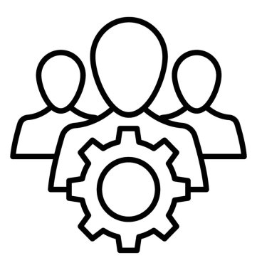  Yönetim satırı vektör simgesi