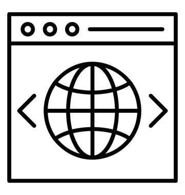  Web kod satırı vektör simgesi