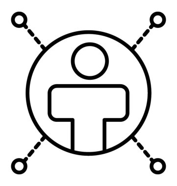  ağ çizgisi vektör simgesi