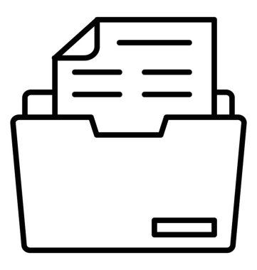  Yıllık rapor çizgi vektör simgesi