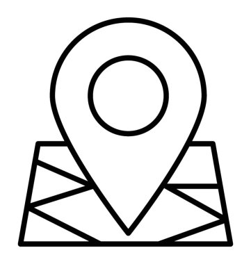  konum satırı vektör simgesi