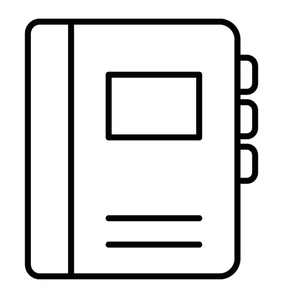 Vector pictogram van de lijn van de folder — Stockvector