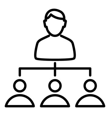  Organizasyon satırı vektör simgesi