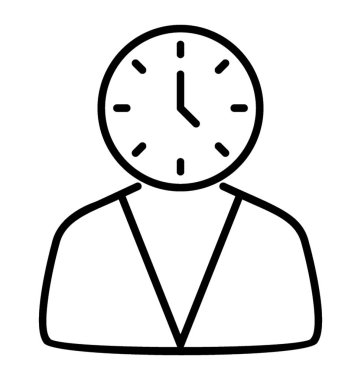  Dakik satırı vektör simgesi