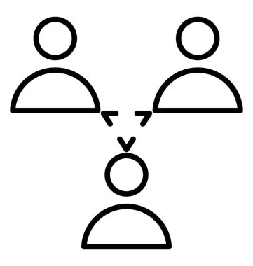  takım satır vektör simgesi