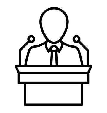  İtiraz satırı vektör simgesi