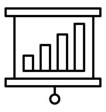  sunum satırı vektör simgesi