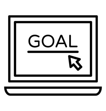  Gol çizgisini vektör simgesi