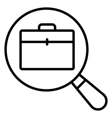  İş arama satırı vektör simgesi