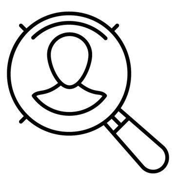  İşe Alım satırı vektör simgesi