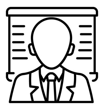  Uzman satırı vektör simgesi