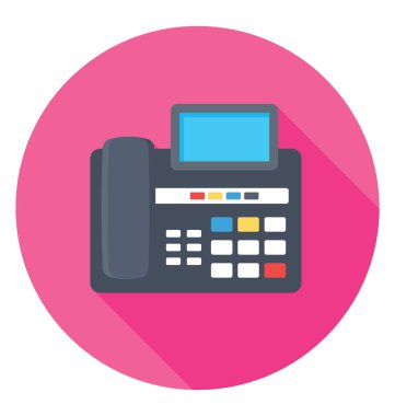  Faks makinesi vektör simgesi