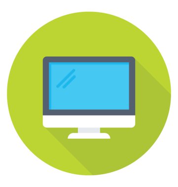  monitör vektör simgesi