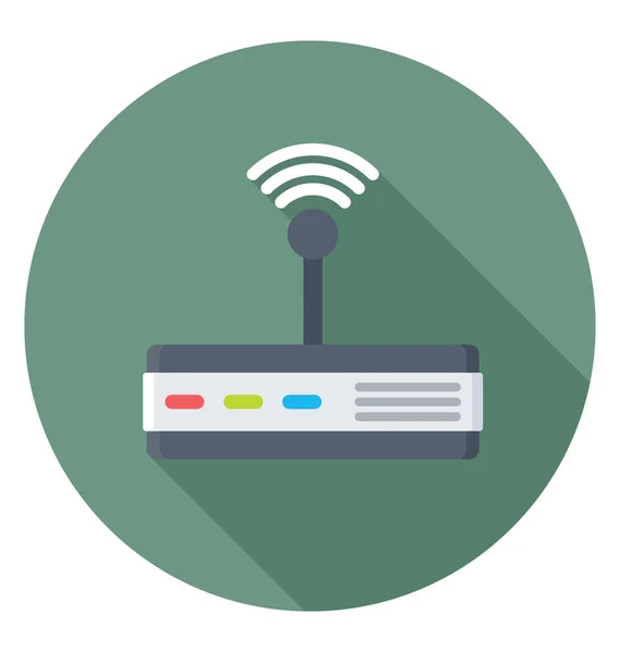 Icono de vector de router Wifi — Vector de stock