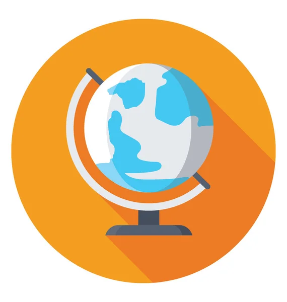 Mesa Globe Vector Icono — Vector de stock