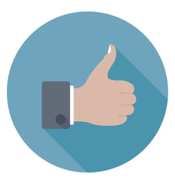  Başparmak yukarıya vektör simgesi