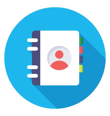  Adres defteri vektör simgesi