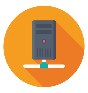  sunucu ağ vektör simgesi