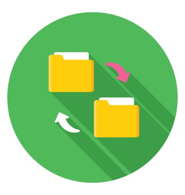  Klasör Paylaşım vektör simgesi